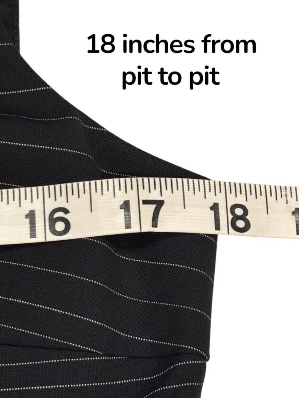 BOSS Hugo Boss Black Pinstripe Wool Sheath Dress Women’s US 6 Sleeveless - Picture 11 of 13